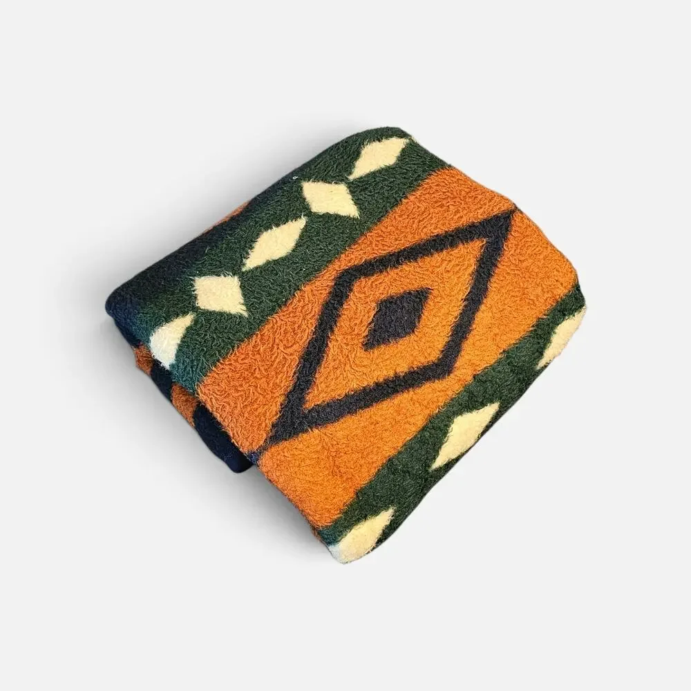 Vintage 90s BIEDERLACK Montana West Twin Blanket 60x80 Southwestern Cabin Lodge
